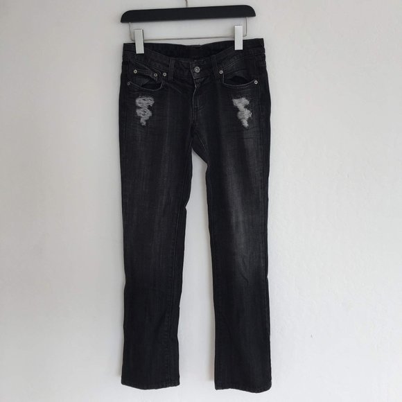 Carmar Distressed Straight Leg Jeans - Picture 1 of 5